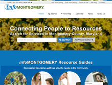 Tablet Screenshot of infomontgomery.org